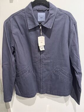 UNIQLO/JW ANDERSON Men's Lightweight Zip Jacket in Slate Blue